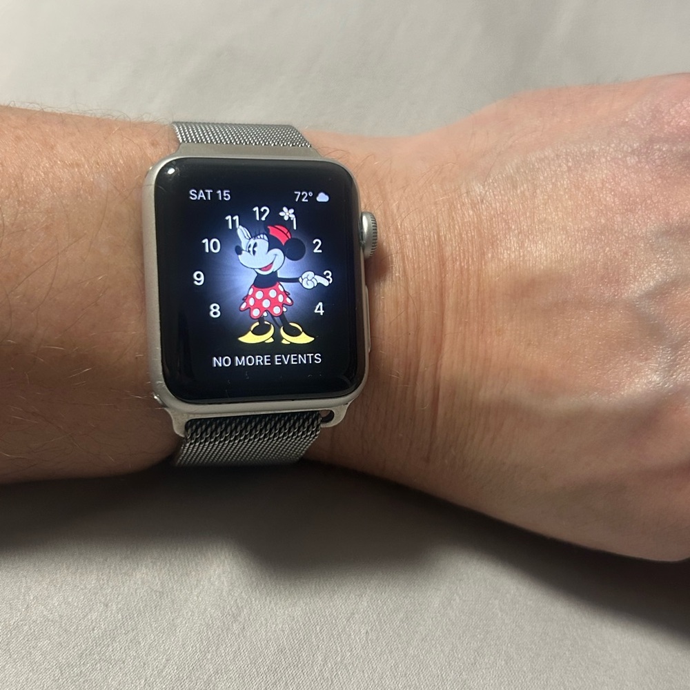 Apple Silver Smartwatch with Digital Display